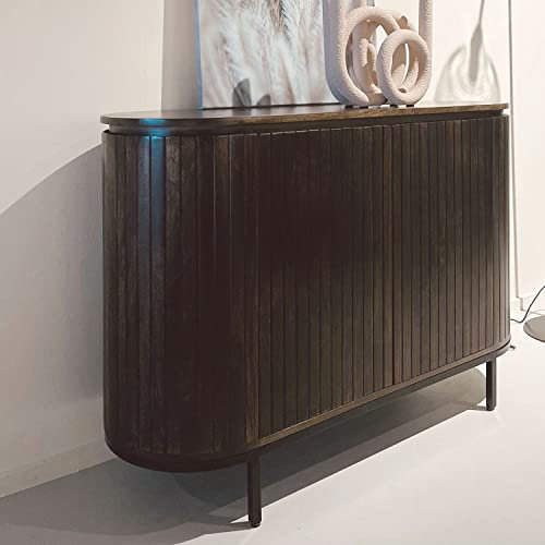 Sideboard Noor 115 cm mit 2 Türen Mango Massivholz braun Kommode Schrank