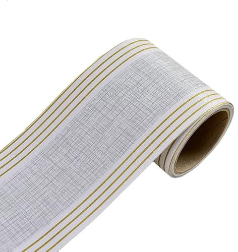 Wall Paper Border Self Stick 5M/Roll Self Adhesive PVC Waist Line Wallpaper Waterproof Background Wall Border Baseboard Stickers Edges Tape Home Decoration