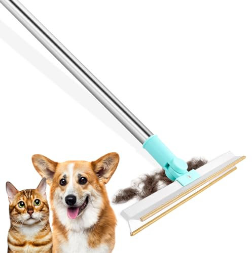 Brosse Anti Poils Animaux Chat Chien, Brosse Ramasse Enlève Portable Réutilisable Autonettoyant Pet Hair Remover Tapis