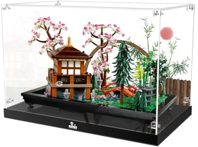 cooldac Acryl Vitrine für Lego 10315 Icons Garten der Stille, Staubdicht Transparent Universal Vitrine Kompatibel mit Lego Icons 10315 Garten der Stille(Das Modell Nicht Enthalten)