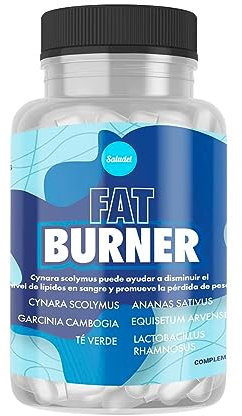 Saludel FATBURNER | potente adelgazante con acción quemagrasas | Garcinia Cambogia y Té Verde | Reductor del apetito | Elimina la grasa localizada y perder peso | 90 Cápsulas
