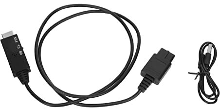 ZLXHDL Cable Convertisseur HD, Adaptateur HDMI pour N64 en Matériau ABS, Plug and Play, Cable D'interface Multimédia HD pour Snes pour NGC pour Console De Jeu SFC