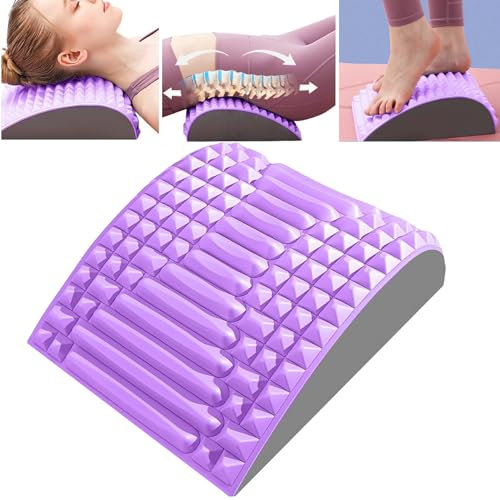 YeahBoom Nacken und Rückendehner,Lendenwirbelkissen Stützen Eva,Rückenstrecker und Nackenstrecker,Neck & Back Stretcher,Massagekissen Reduzieren Wirbelsäule Rücken Schmerzen Linderung Lordosenstütze