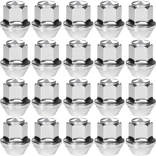 GAsupply 20 dadi per cerchi in lega M12 x 1,5 monopezzo a ghianda con 19 esagonali, compatibili con la maggior parte dei dadi a testa chiusa per Ford Focus, Fiesta, Fusion, Escort, Mondeo, Kuga B-Max