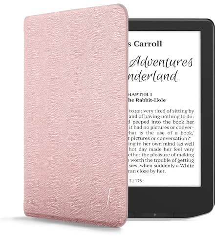 Forefront Cases Étui pour Pocketbook Verse et Pocketbook Verse Pro (Modèle: 2023) - Or Rose - Mince, Léger et Protection Étui, Fonction Automatique Veille/Réveil Intelligente Coque (Housse)