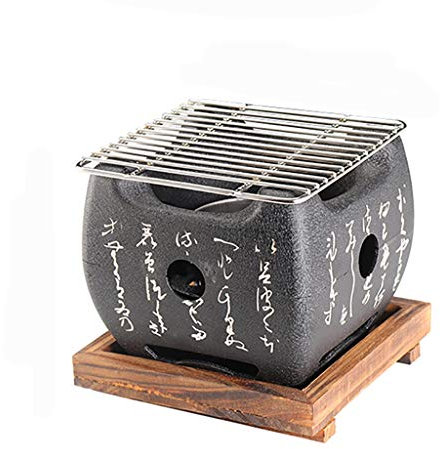 BBQ Barbeque Barbecue Grill, Aluminium-Legierung, tragbarer Holzkohlegrill, für den Innen- und Außenbereich, 2 Größen (Größe: 11,5 cm x 13 cm)