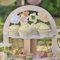 Ginger Ray Floral Pastel Crepe Paper Cupcake Toppers Picks Assorted Flowers 12 Pack