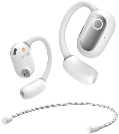 Baseus Eli Sport 1 Open Ear Kopfhörer Bluetooth, Direktionale Akustik, Druckvoller Bass, Ultraleicht, IPX4 Wasserdicht, ENC-Mikrofone, Kopfhörer Kabellos Bluetooth 5.3 Für Laufen, Training, Fitness