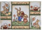 2er Set Tischset Mitteldecke Tischläufer Ostern rechteckig 33 x 46 cm Gobelin Baumwollmischung Motiv Fleissige Osterhasen