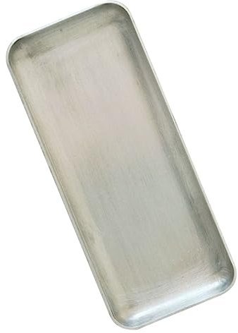 Cabilock 1 Pc Plaque En Aluminium De Style Industriel Plateau De Rangement Récipient à Récipient En Métal Plateaux De Service Pour Hamburgers Une Assiette De Dessert Rectangle