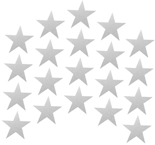 SEWACC 30stücke Teiliges Papier Cutouts Silber Pentagramm Bastelpapier Sternen-ausschnitte Für Kindergarten Wanddeko Pinnwand Sterne Klassenzimmer Deko Diy Handmalerei Scrapbook Verschöne