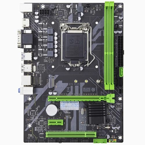 Simpletek - Scheda Madre Compatibile B75 LGA1155 mATX Chipset B75 | 2 X SLOT RAM DDR3 | SLOT M.2 | VGA HDMI RS232