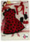Folk Artesanía Puppen-Kleidungsset, gepunktet, für Puppen, Kollektion Elena, Mari's oder Naia, 35 cm, Rote Dolls