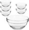 TWO TIGERS Pack 6 Bol de Cristal Redondo. A Elegir en 6, 7,5 y 9 cm. Cuenco Cristal Versátil para Cocina, Ideal para Servir Aperitivos y Postres (6 cm)
