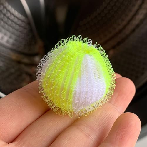 8 Pcs Pet Hair Remover for Laundry, Washing Machine Pet Hair Catcher 4 Laundry Balls 4 Silicone Hair Removers, Reusable Pet Fur Lint Remover for Laundry Bedding Clothes Blankets Hair Removal
