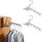 KGJAXF 2PCS Folding Clothes Hanger, Over Door Clothes Airer, Dryer Rack, Clothes Drying Rack Indoor, Folding Clothes Airer, Over Door Airer Clothes Drying Rack for Outdoor Camping Trips,Hotel