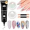 BISHENGYF 3d Gel UñAs Und Polvo Acrilico Para UñAs:Claro Esculpir 3d Gel De UñAs,2ps Moonlight Aurora Polvos Acrilicos Para UñAs,No Wipe UñAs Gel Pegamento Para Gel Nail Art DecoracióN Home(White/Pink