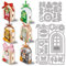 GLOBLELAND 3D Stanzformen Für Die Feiertagstürbox Zum Valentinstag Für Heimwerker Scrapbooking Metall Geschenkbox Rahmen Stanzformen Zum Kartenbasteln Prägen Fotoalbum Basteln Dekor