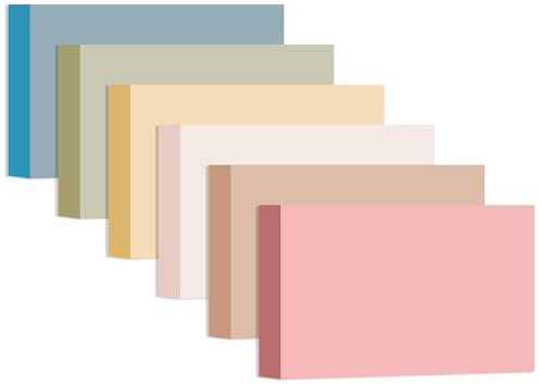 Farbiges Papier, 12,7 x 17,8 cm, 60 Blatt, schwer, blanko, 230 g/m², dicke Karteikarten für Drucker, Postkarten, Hochzeitskarten, Einladungskarten, doppelseitig