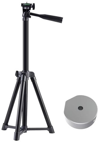 for Mini Dish Rectangular Satellite Tripod Stand, 11.81-19.68in Adjustable Height Heavy Duty Stand Mount with Aluminum Alloy Adapter, for RV Travel