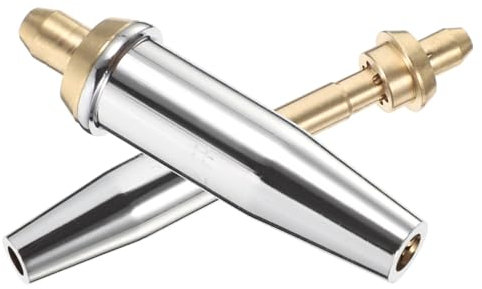 HOMSFOU 2 Stück Mundschneider Schneiden Düse Hochleistungs -schneidebacksspitze Fackelspitzen Fackel Spitze Fackelspitze Ersatz Plasma -schneidebackspitze Kupfer