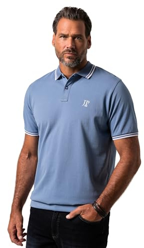 JP 1880 Herren große Größen Übergrößen Menswear L-8XL Poloshirt, Bauchfit, Piqué, Halbarm Jeansblau 7XL 802789723-7XL