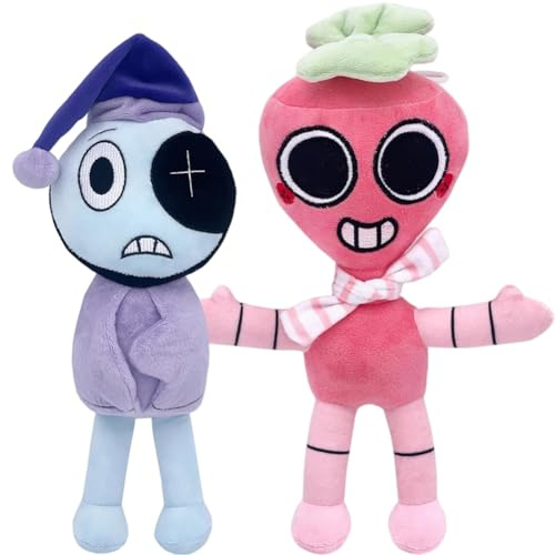 ZPSOSPZ World Plush Doll, Cute Cartoon Plush Toys, World Game Collection Decoration, Theme Party Supplies Figures Decoration, Game Soft Stuffed Toy, Figures Set, 2pcs