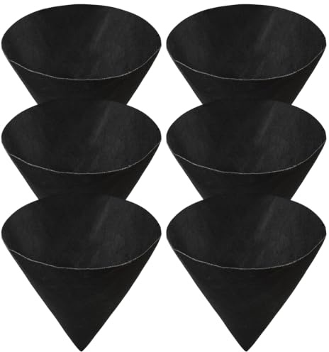 Pineeseatile Forros para cestas Colgantes de 6 uds., Forro para macetas de Fieltro de 12 Pulgadas para Plantas, Forros para cestas de Plantas no Tejidos en Forma de Cono