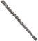 BOSCH HC4091 - Broca de martillo giratorio para perforación de hormigón, 1-1/2 pulgadas x 21 pulgadas, color gris