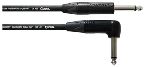 CORDIAL Cable Guitarra jack recto/angular 6 m Cable INSTRUMENT Select Jack recto/angular