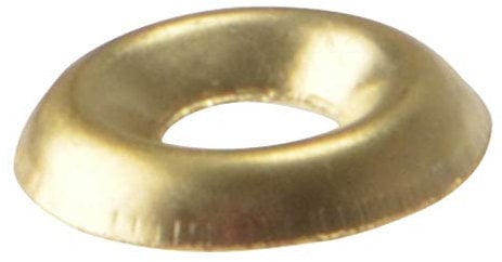 Screw Cup Washers Solid Brass Polished No.10 Bag 200