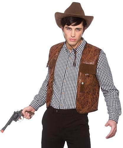 Déguisement de cowboy adulte taille unique thème western