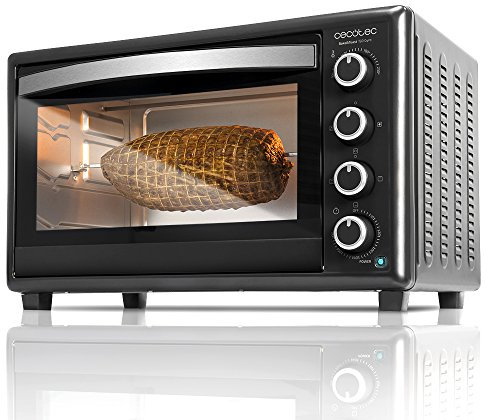 Cecotec Four à Convection Bake&Toast 750 Gyro. 46 L, 2000 W, 12 modes, Température jusqu’à 230 ºC et Temps jusqu’à 60 minutes, Inclus: Accessoire Rôtissoire avec pinces