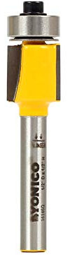 Yonico 14146q 1/2-Inch Laminate Flush Trim Router Bit 1/4-Inch Shank