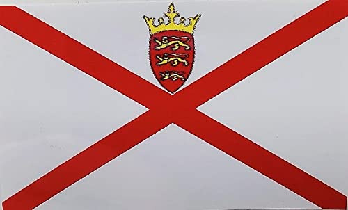 SAFIRMES 2 x Jersey Flag Magnet 6 x 3 cm Decorative Magnet Magnetic Jersey Fridge