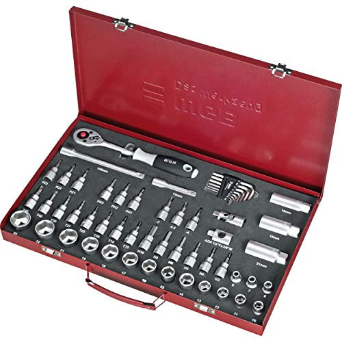 WGB 10mm (3/8) Steckschlüssel-Garnitur 55 teilig 2490, Unisex, Multipurpose, Ganzjährig