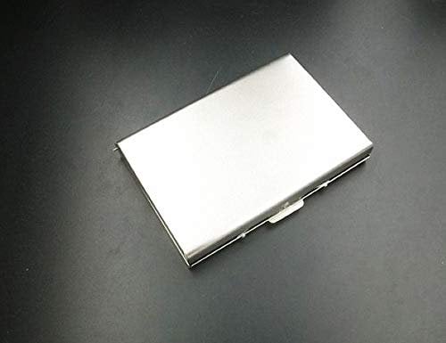 Stainless Steel Memory Card Case with Labels: Portable Protector for 8 SD/Micro SD Cards