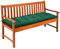 Detex Cojín para Banco de jardín Verde 145x45x8cm Almohadilla para sillón Doble Viscoelástico Hidrófugo