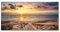 Tulup Splashback 39.37x19.68 inch / 100x50cm Wall Protection Kitchen Panel Toughened Safe Glass Kitchen Protection Induction Cooker Glass Panel Splash-Back Tempered Glass - Yellow - Path to The Beach