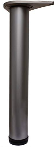 870mm GREY Adjustable Kitchen Worktop/Unit/Breakfast Bar/Desk Table Leg Support 60mm Diameter
