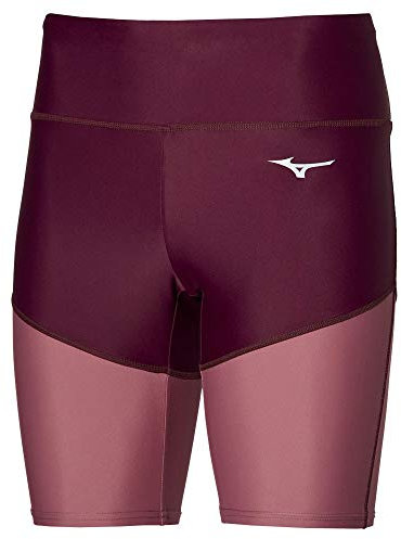 Mizuno Core Mid Collant, Rosa Rinascimentale, L Donna