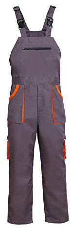 YJKJ Tuta da Lavoro Uomo, Salopette Lavoro con, 65% Cotone, 35% Poliestere Indossabile Sciolto Grande Tasca Fabbriche, Edifici, Riparazioni Auto, ECC.,XXL