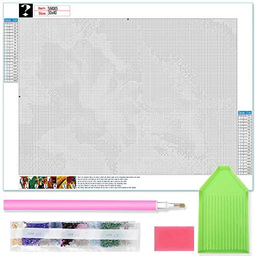 Zariocy 5D Mystery Diamond Painting Kits Random, DIY Mysterious Diamond Painting Zubehör, Crystal Strass Stickerei Für Haus, Leinwand Für Home Office Wanddekoration