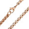 Paula & Fritz® Edelstahl Hals-Kette Damen Rose 2,5-mm Breit 480-mm Lang ca 5-Gramm Herren-Kette Hals-Schmuck Vierkant-Ankerkette Frauen Männer-Ketten