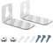 Universal Soundbar Wall Mount Soundbar Bracket Kit for Samsung, Sony, LG, Panasonic, JBL, Sharp, JVC, Yamaha, Canton and Most of Soundbars Mounting Bracket Sound Bar Mount Below or Above TV, White