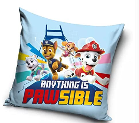 Paw Patrol Kissenbezug Kissenhülle 40 x 40 cm 100 % Polyester