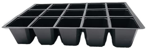 Nutley's 15-Cell Cavity Inserts for 38cm Seed Trays Seedlings (Pack of 10), British Made