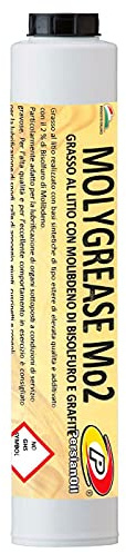 Grasso lubrificante al litio NLGI 2 con molibdeno di bisolfuro e grafite per cariche e alte temperature - Cartuccia shuttle da 400g - MOLIGREASE MoS2