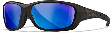 Wiley X │ WX Gravity | Sonnenbrille Herren │ Polarisierte Sportbrillen │ Ideal für Sport Outdoor Fahrradbrille Fahrt Laufbrille Fischen Wandern Skiing │ Sonnenbrille Verspiegelt │ 100% UVA/UVB-Schutz