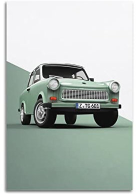 Vintage Cars Poster Trabant P601l Sportauto-Poster, dekoratives Gemälde, Leinwand, Wandposter und Kunstbild, moderner Familien-Schlafzimmer, Dekoration, Poster, 30 x 45 cm